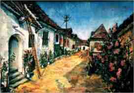 Mörbisch, Ölbild von Dr. Herbert Wiedergut