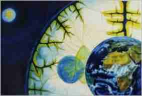 "Erd-Bewusstsein", oilpainting by Dr. Herbert Wiedergut, [herb-art]