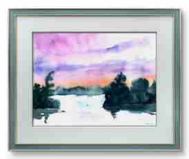 Reiseaquarell von Herbert Wiedergut