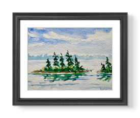 Reiseaquarell von Herbert Wiedergut