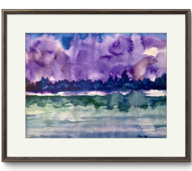 Reiseaquarell aus Kanada von Herbert Wiedergut