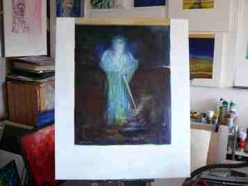 "Justitia" in der Atelieransicht