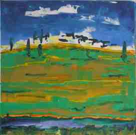 Toskana2, Ölgemälde von Dr. Herbert Wiedergut, [herb-art]