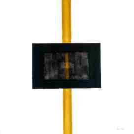 Ausgesanzte Leinwand, Ölgemälde von Dr. Herbert Wiedergut, [herb-art]