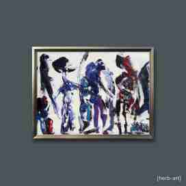 Totentanz, Ölbild von DR. Herbert Wiedergut