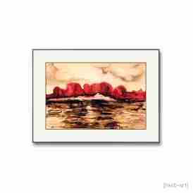 Reiseaquarell von den Seychellen