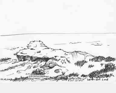 Fels am Indischen Ozean bei Arniston