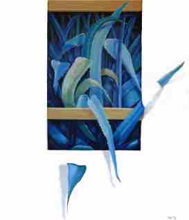 "Silent power - Die stille Kraft der blauen Agave", oil painting on canvas by Dr. Herbert Wiedergut,[herb-art]