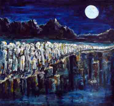 Ein Weg zum Licht, Ölgemälde von Dr. Herbert Wiedergut, [herb-art]