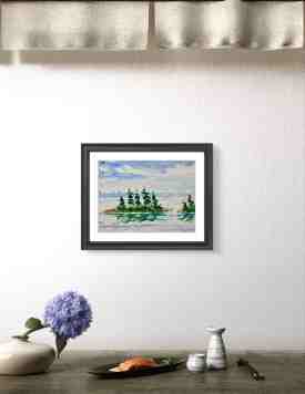 Reiseaquarell von Herbert Wiedergut