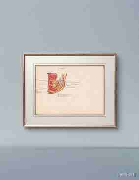 Unterkiefer, Farbstiftzeichnung aus meiner Studienzeit.