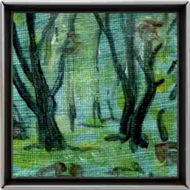 Miniaturmalerei in Acryl, 7x7cm, painted by ]herb-art] Wiedergut