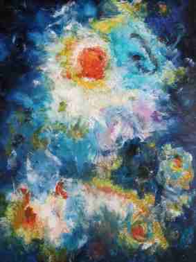 deep space, Ölgemälde von Dr. Herbert Wiedergut, [herb-art]