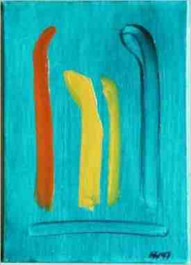 Koposition in Türkis