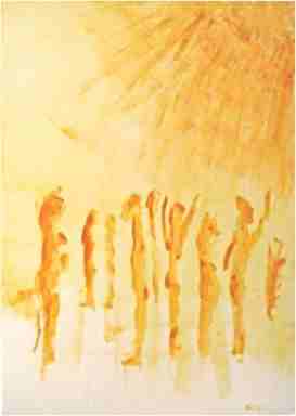 Lichtkörper, oilpainting by Dr. Herbert Wiedergut, [herb-art]