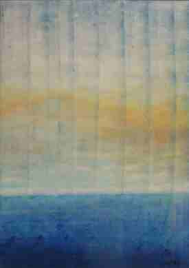 Jalousette, Ölgemälde von Dr. Herbert Wiedergut zum Thema Makrokosmoas