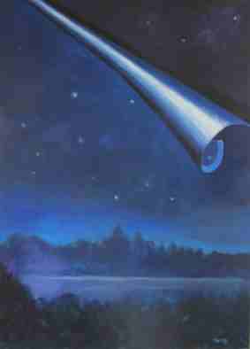 Himmelszelt, Ölgemälde von Dr. Herbert Wiedergut, [herb-art]