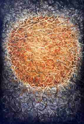 Nucleus, Ölgemälde von Dr. Herbert Wiedergut, [herb-art]