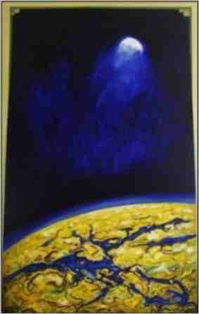 Gekippter Raum, öipainting by Dr. Herbert Wiedergut, [herb-ar]