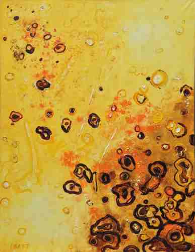 Sonnenflecken, ölgemälde von Dr. Herbert Wiedergutl [herb-art]