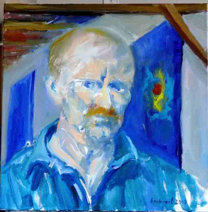 Selbstportrait 9. Juli 2007 von Herbert Wiedergut