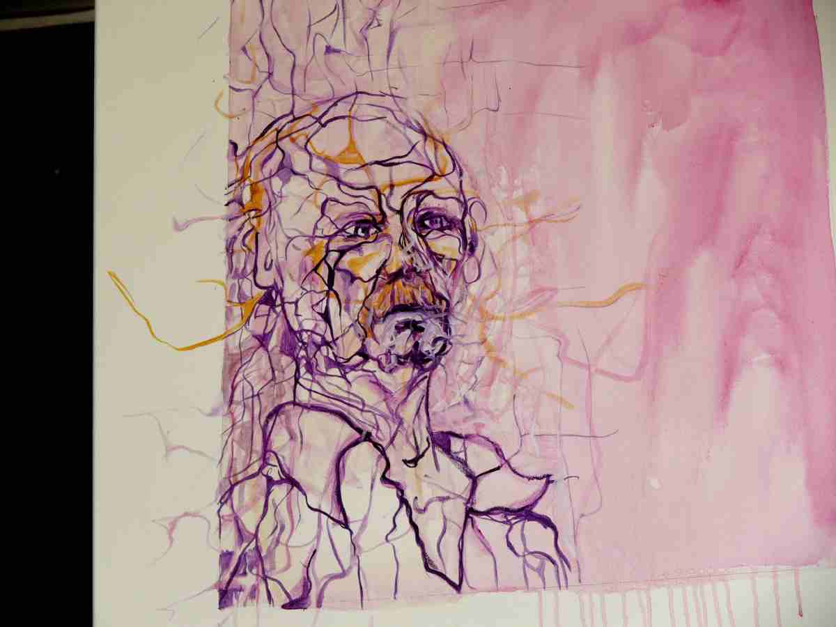 Selbstportrait Sommer 2007. Mikrokosmos.